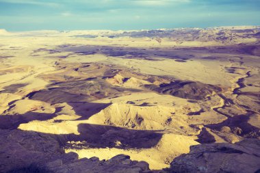 Makhtesh Ramon kraterde Negev Çölü, İsrail
