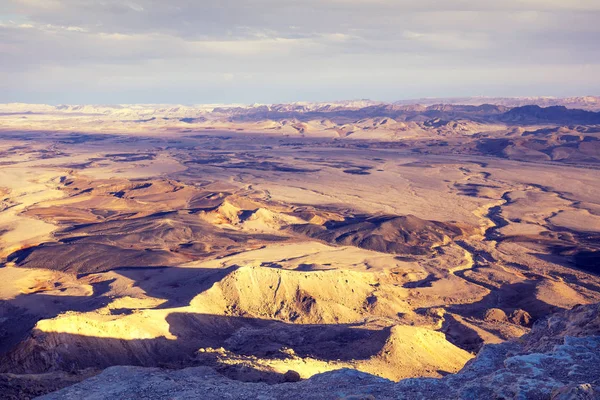 Makhtesh Ramon Kráter Negev Sivatagban Izrael — Stock Fotó