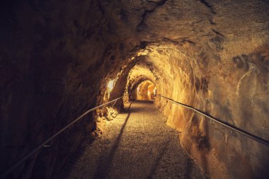 Kayaya tünel. Rosh Hanikra İsrail