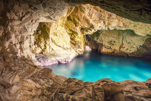 Rosh Hanikra Grottoes สราเอล — ภาพถ่ายสต็อก