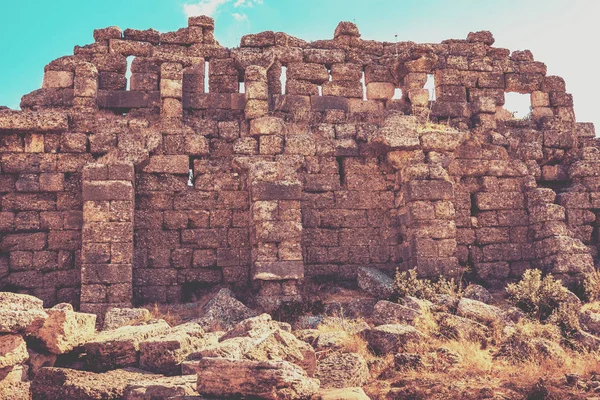 Ruïnes Van Oude Zijde Stad Agora Antieke Kant Turkije — Stockfoto