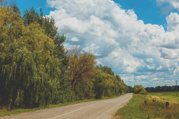 Camino Asfalto Soleado Día Verano — Foto de Stock