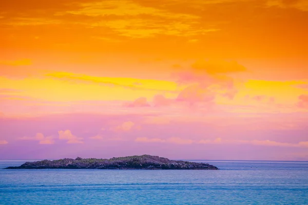 Island Horizon Rocks Sea Beautiful Rocky Sea Landscape Evening Wild — Stock Photo, Image