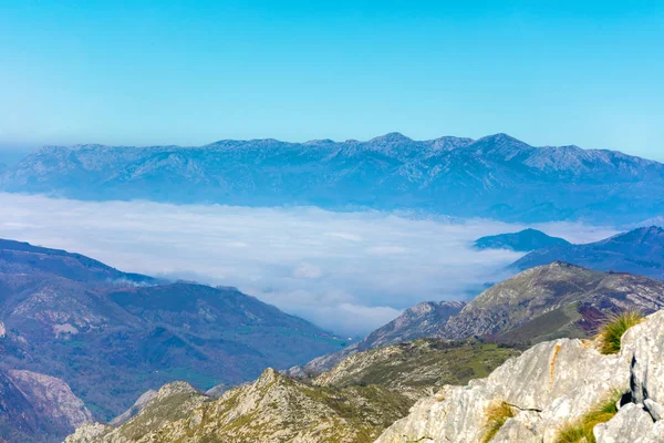 Bergrotsachtig Landschap Cantabrische Bergen Nationaal Park Picos Europa Spanje Europa — Stockfoto