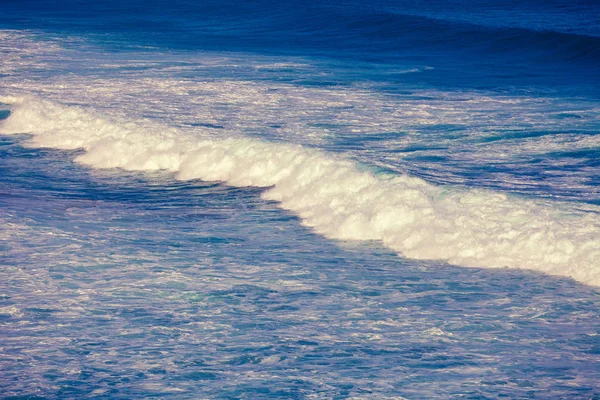 Fali Morskiej Piany Plaży Surf Morze Fale Pobrzeże — Zdjęcie stockowe