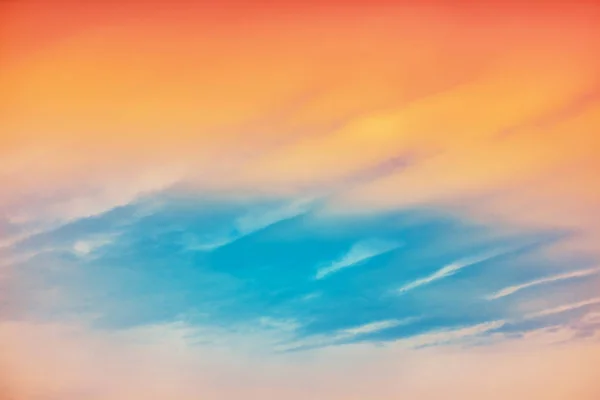 Разноцветное Облачное Небо Закате Градиентный Цвет — стоковое фото