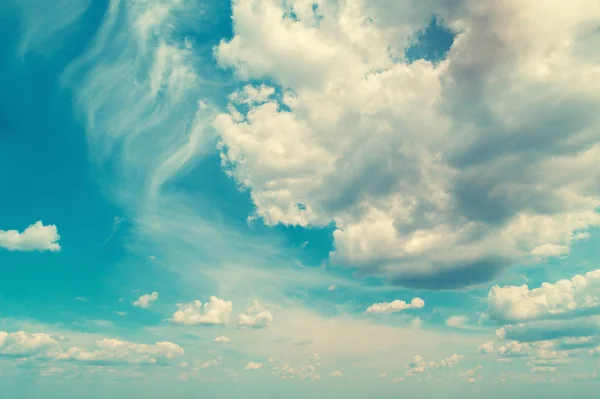 Ciel Bleu Avec Beaux Nuages Nature Abstraite Ciel Fond — Photo