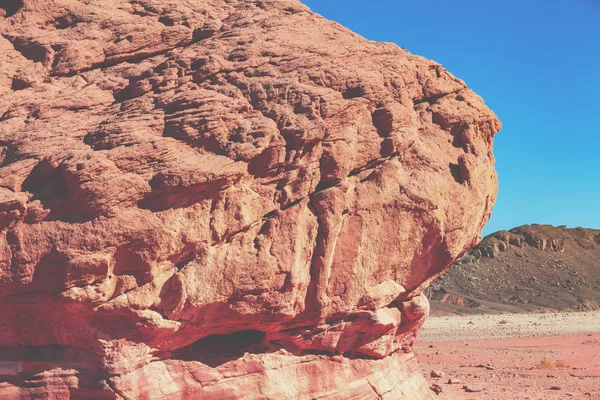 Wüstenlandschaft Sandsteinfelsen Timna Park Israel — Stockfoto