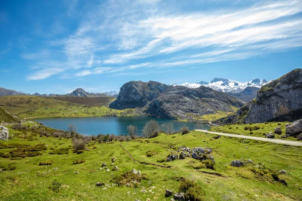 Parc National Des Pics Europe Picos Europa Lac Glaciaire Enol — Photo