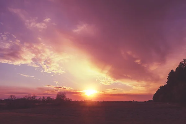 Bunt Bewölkter Himmel Bei Sonnenuntergang Farbverlauf Himmelsstruktur Abstrakter Natürlicher Hintergrund — Stockfoto