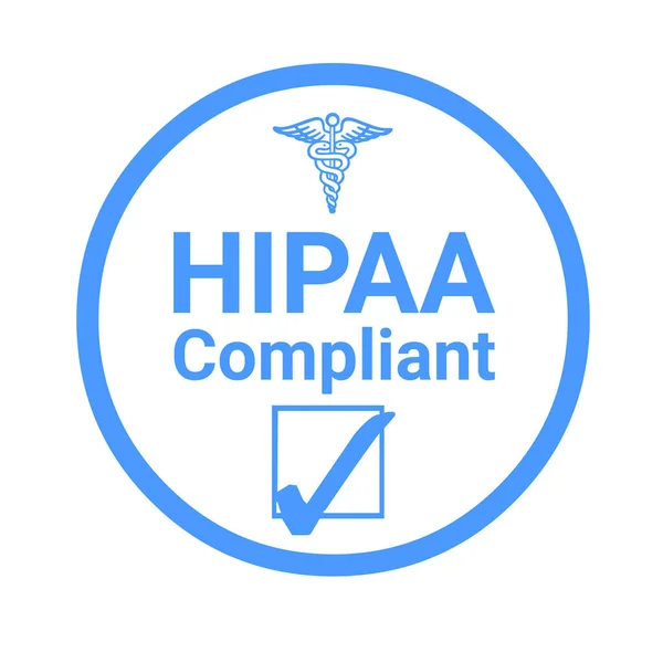 Hipaa Compliant Sign Illustration — Stock Photo, Image