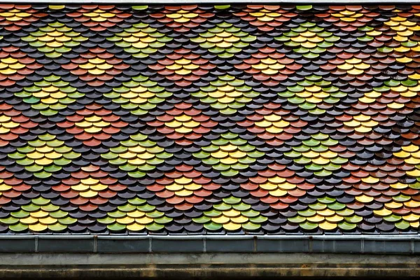 Polychrome Roof Church Saint Bruno Voiron France — Stock Photo, Image