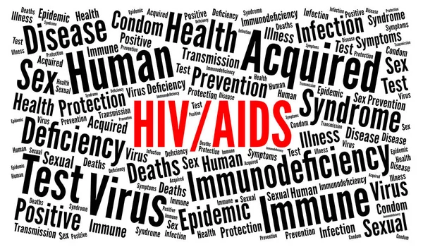 Hiv Aids Parola Nube — Foto Stock