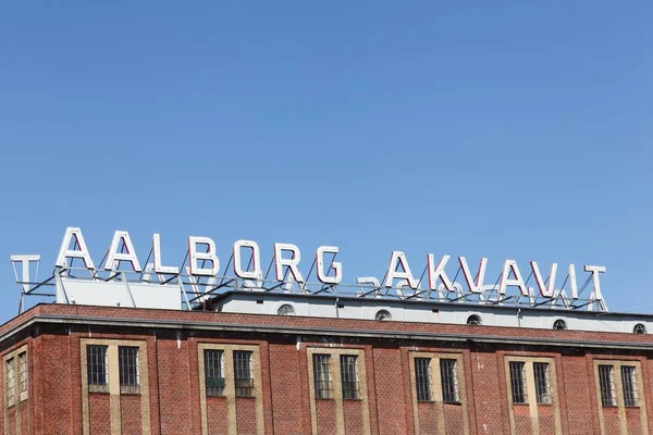 Aalborg Dania Maja 2016 Roku Fabryka Akvavit Aalborg Danii 1881 — Zdjęcie stockowe