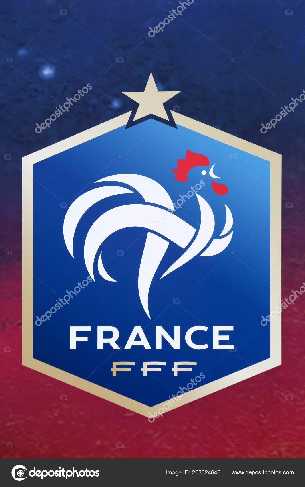 Lattes Frankrijk Juli 2018 Embleem Van Het Franse ...
