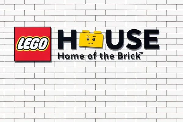 Billund Dánsko Července 2018 Fasáda Domu Lego Billund Dánsko Billund — Stock fotografie