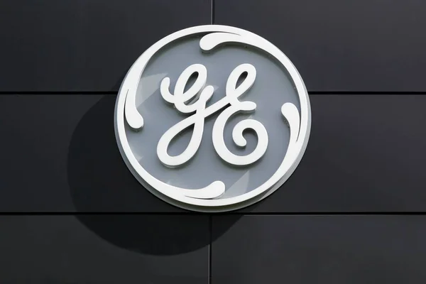 Fredericia Dánsko Dubna 2018 Logo General Electric Compagny Stěně General — Stock fotografie