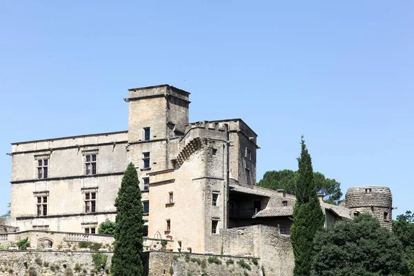 Vista Del Castillo Lourmarin Provenza Francia — Foto de Stock