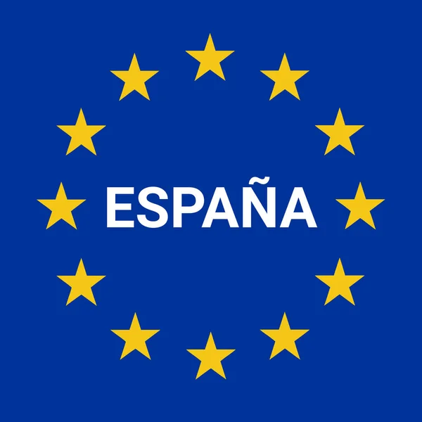 Spain border road sign illustration