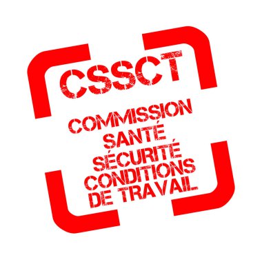 Cssct, sağlığı, güvenliği ve çalışma koşulları lastik damgası Fransızca komisyon 