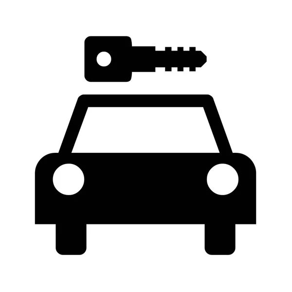 Autoverhuur Pictogram Illustratie — Stockfoto