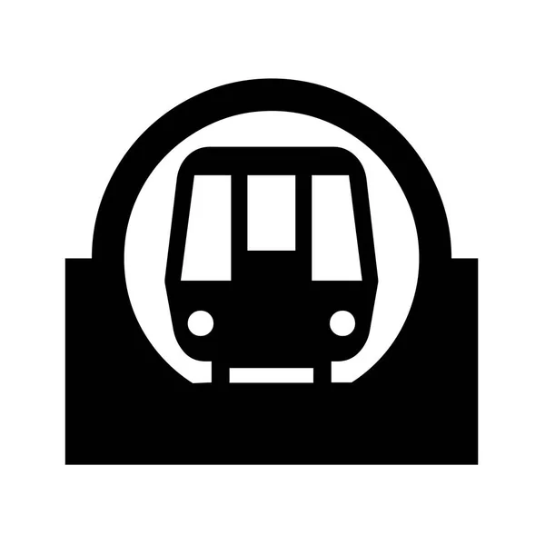 Illustrazione Icona Simbolo Metro — Foto Stock