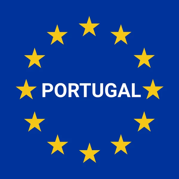 Португалія Кордону Дороги Знак Ілюстрація — стокове фото