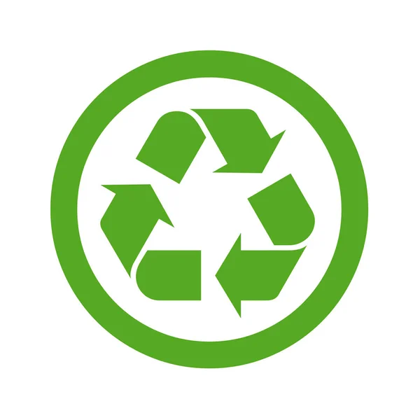 Recycle Symbol Icon White Background — Stock Photo, Image