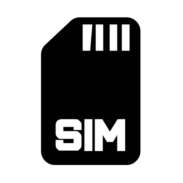 Sim Card Symbol Icon — Stock Photo, Image