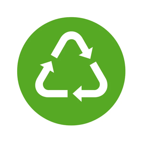 Ilustração Ícone Símbolo Reciclagem — Fotografia de Stock