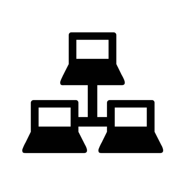 Computer Network Icon Illustration — Stock Photo, Image