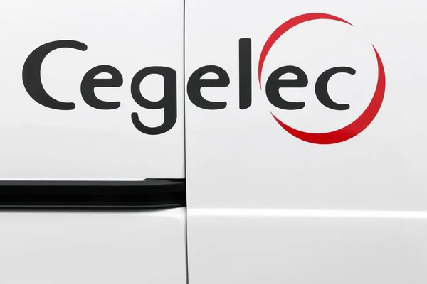 Lyon Frankreich Oktober 2018 Cegelec Logo Auf Einem Auto Cegelec — Stockfoto