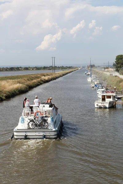 Canal Midi Marseillan Sul França — Fotografia de Stock