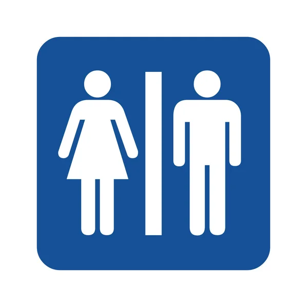 Symbol Für Weibliche Und Männliche Toiletten — Stockfoto