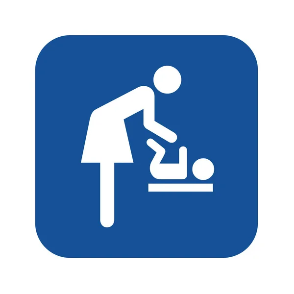 Ícone Símbolo Quarto Mudança Bebê — Fotografia de Stock