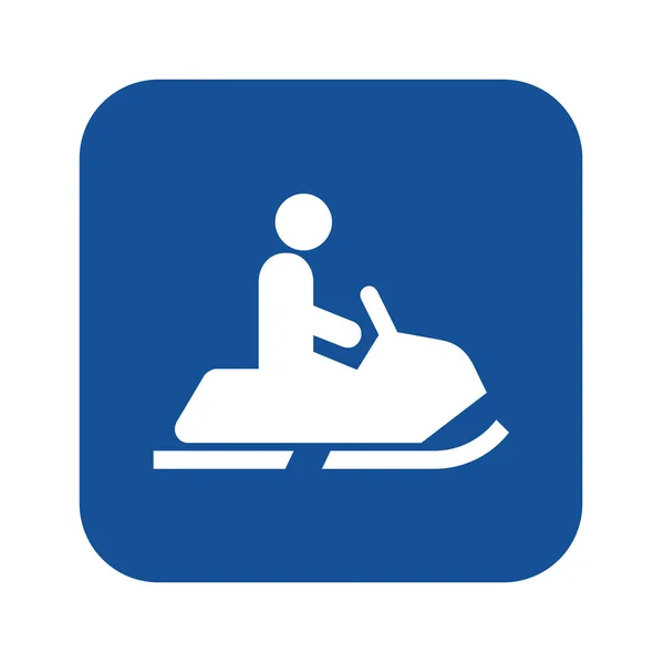 Ilustração Ícone Símbolo Snowmobile — Fotografia de Stock
