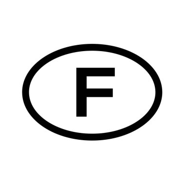 Ülke kodu Fransa illüstrasyon