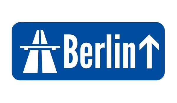 Dirección Berlín Señalización Vial — Foto de Stock