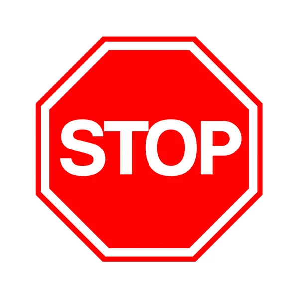 Stoppa Trafik Tecken Illustration — Stockfoto