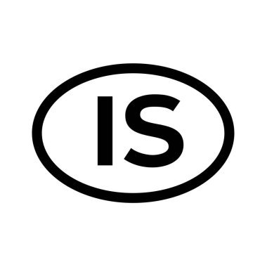 Ülke kodu İzlanda illüstrasyon