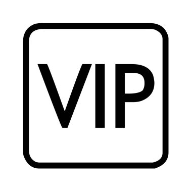 VIP sembolü piktogram illüstrasyon
