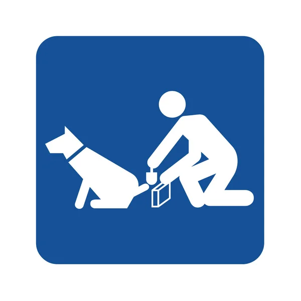 Podepsat Uklidit Psa Pooping — Stock fotografie