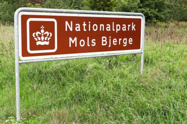 Yol işareti ile milli park, Mols Bjerge Danimarka