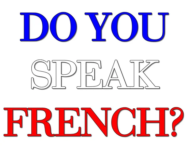 Говорите Французький Ілюстрації — стокове фото