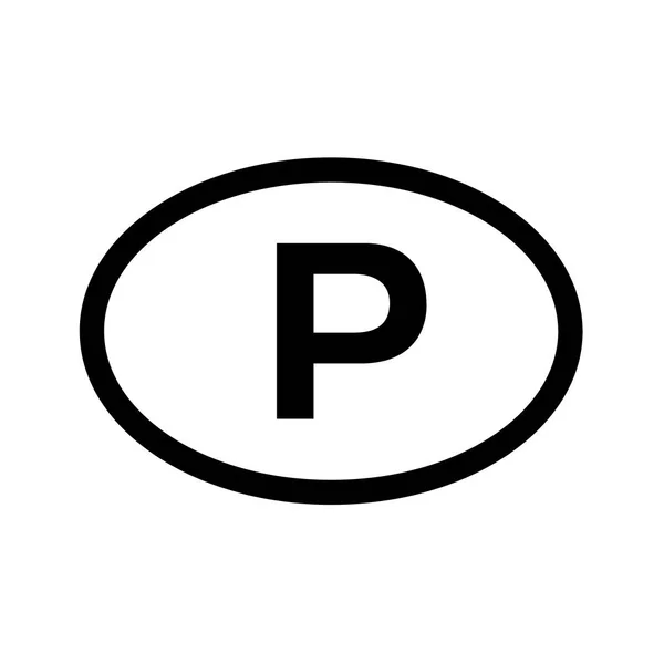 国家代码车辆注册葡萄牙 — 图库照片