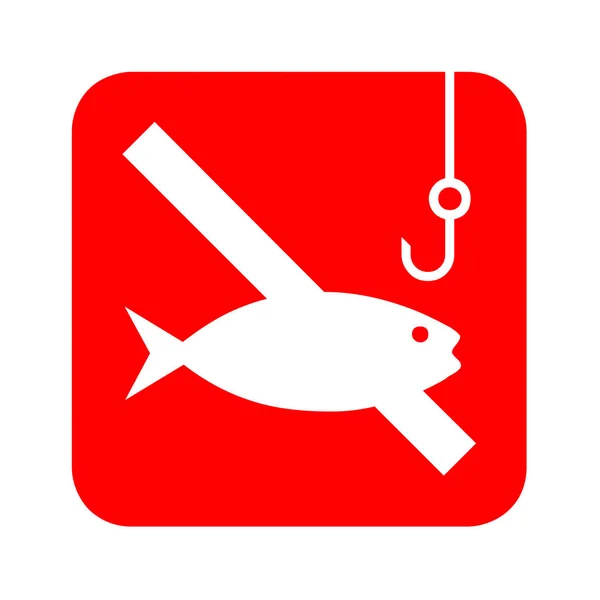 Kein Fischereischild — Stockfoto