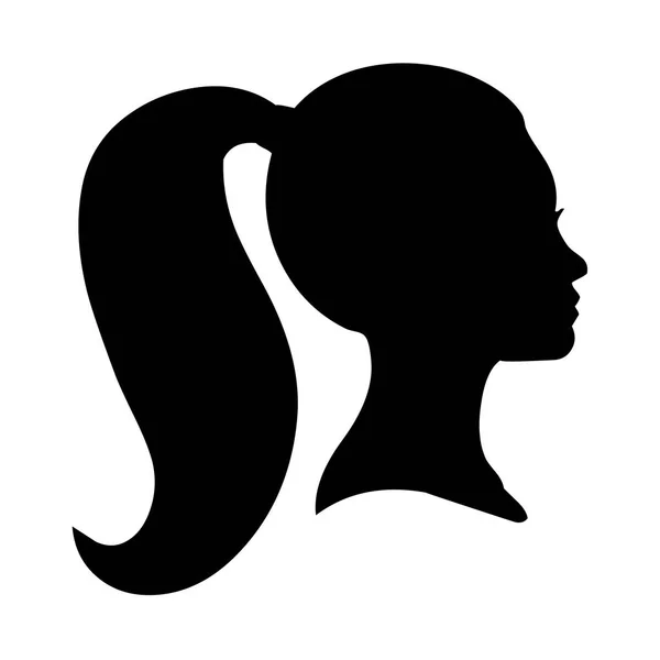 Portrait Silhouette Woman — Stock Photo, Image