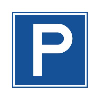 Otopark alanı işaret illüstrasyon 