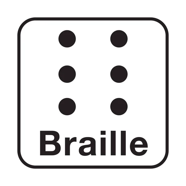 Ilustración Del Símbolo Braille —  Fotos de Stock