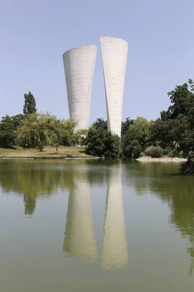 Water Tower Park Jean Perdrix Valence France — Stock Photo, Image